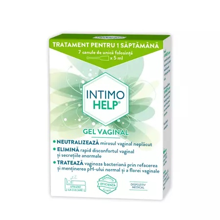 Zdrovit IntimoHelp Gel vaginal, 5ml, 7canule