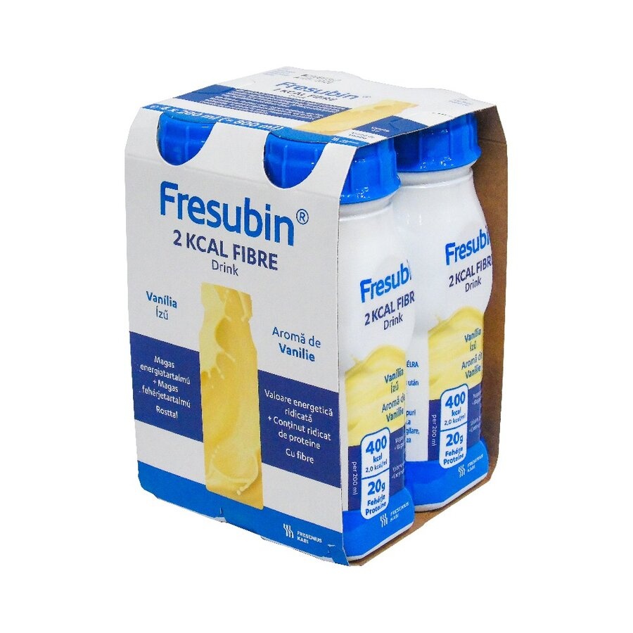 Ultima Bucata Bautura Fresubin drink cu aroma de vanilie, 2kcal, 4x200ml, Fresenius Kabi - Premium Dietă, nutriție și alimentație sănătoasă FRESENIUS KABI