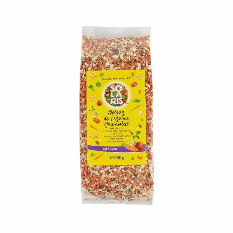 Portal Belsug de legume granulat fara sare, 250g, Solaris - in Stoc Alimente sănătoase & produse alimentare online remediumfarm.ro