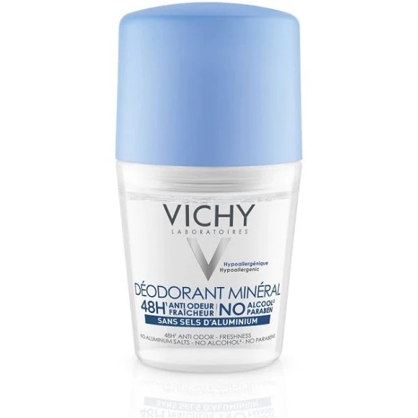 Esential Deodorant roll-on mineral fara saruri de aluminiu 48h, 50ml, Vichy - Pack Produse de îngrijire personală remediumfarm.ro