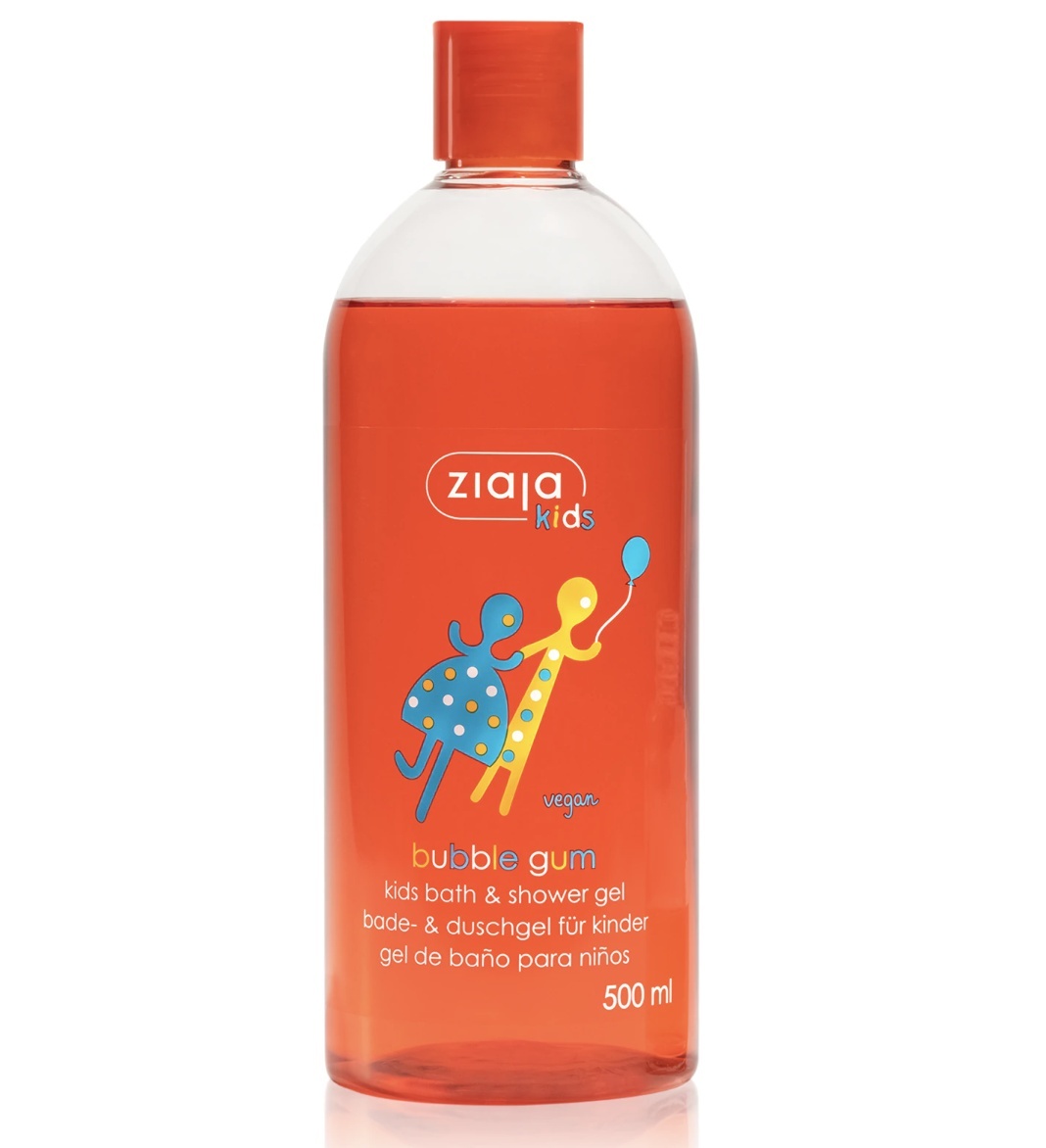 Gel de Duș pentru Copii Bubble Gum, +3 Ani, 500 ml, Ziaja