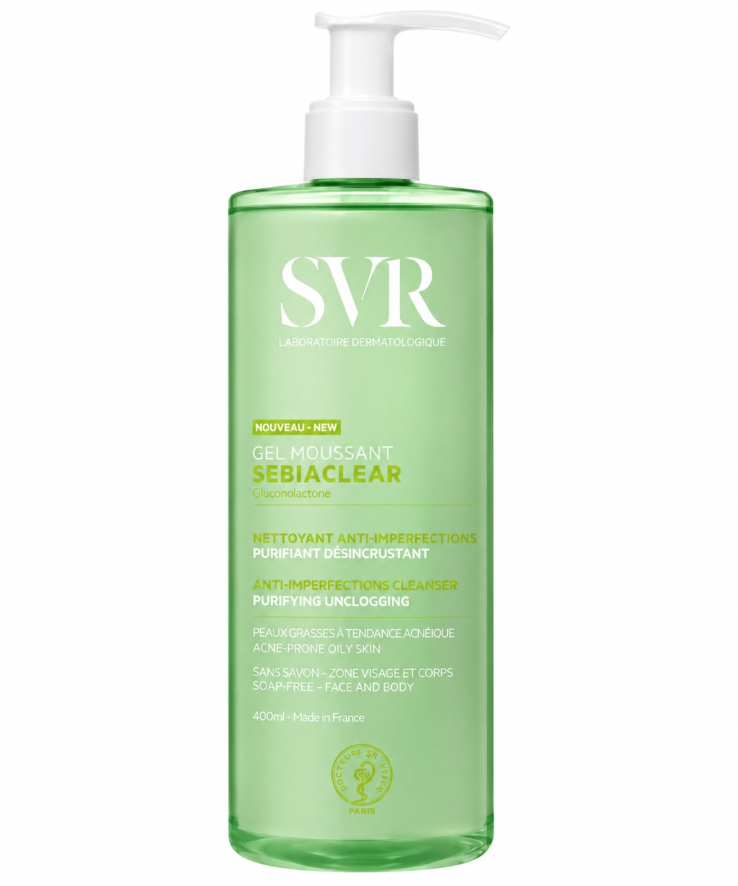 Gel spumant de curatare Sebiaclear, 400ml, SVR