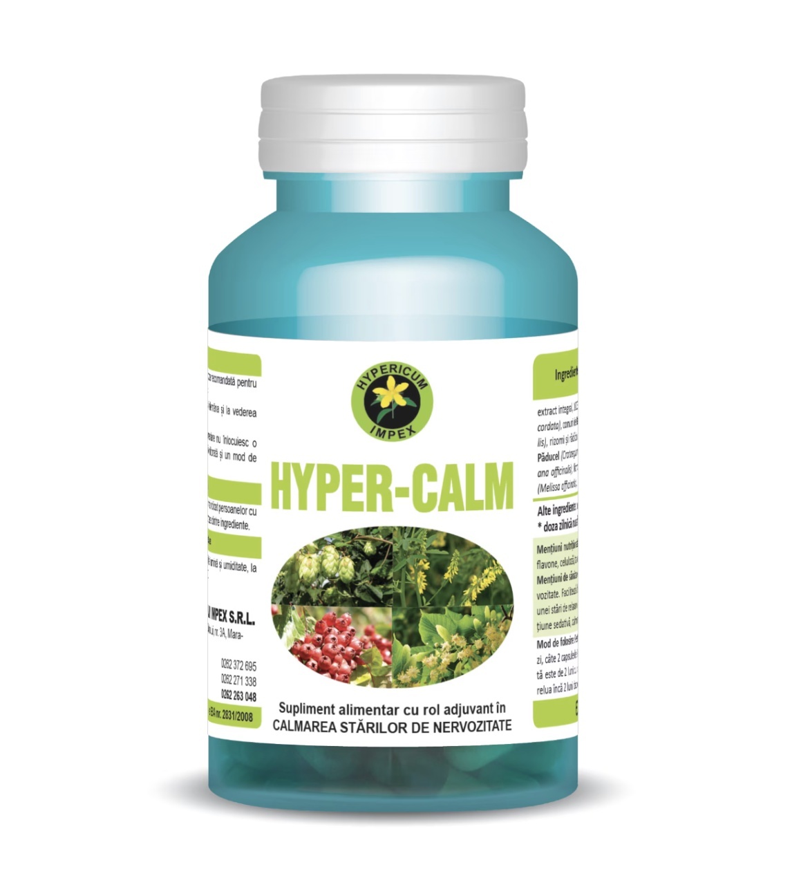 Bestseller Hyper-Calm, 60 Capsule, Hypericum - Pret Bun Remedii Naturiste Hypericum
