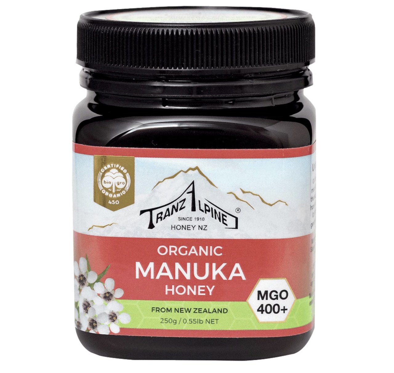 Miere de Manuka MGO 400+ Eco, 250 g, TranzAlpine