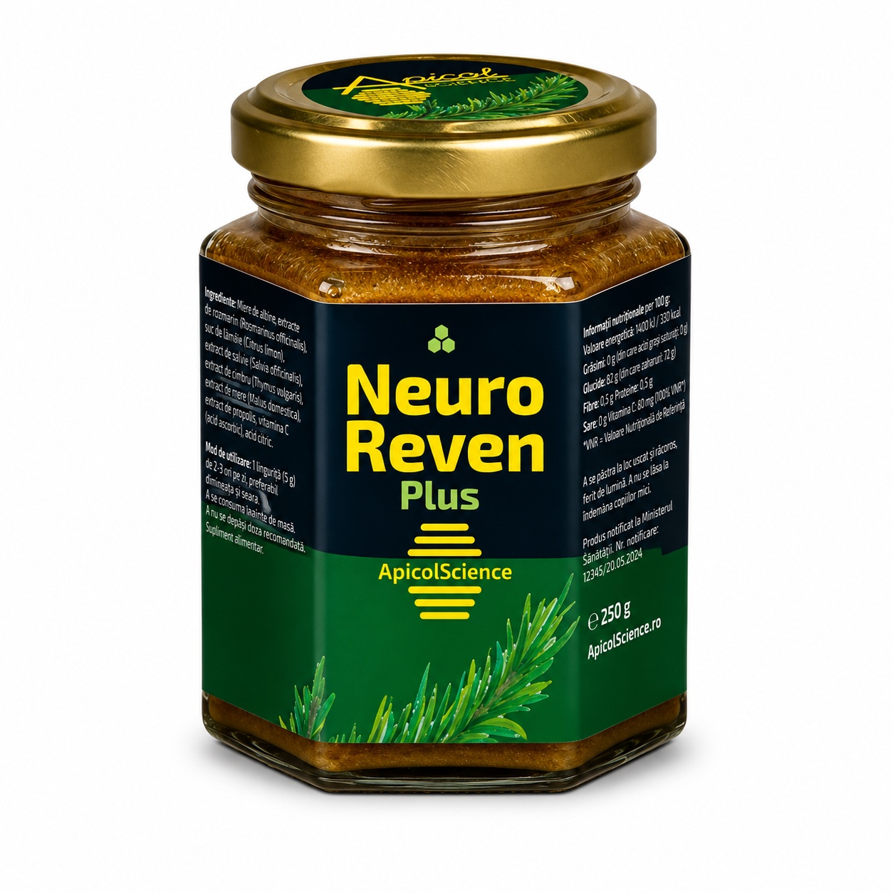 Neuro Reven Plus ApicolScience, 210 g, DVR Pharm