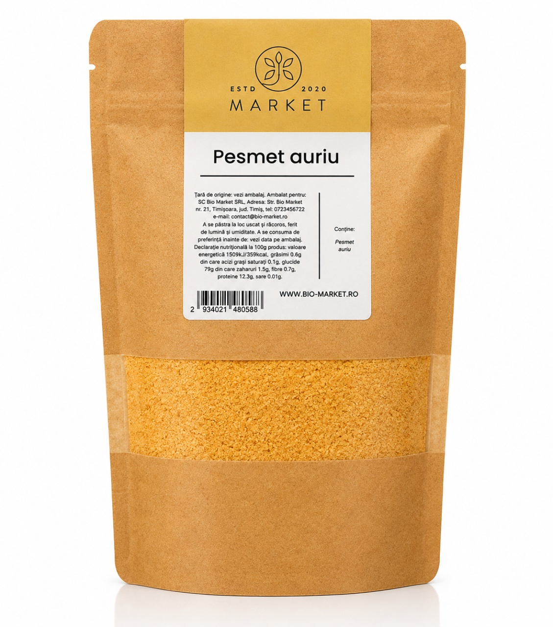 Pesmet auriu, 500 g, Bio-Market