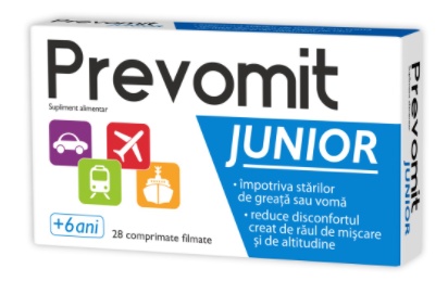 Prevomit Junior, 28 comprimate, Zdrovit