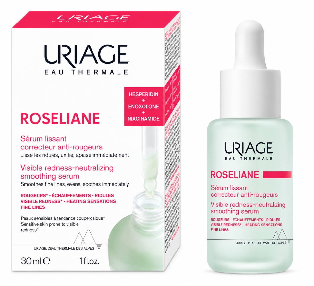 Oficial Roseliane Ser Față Anti-Roșeață, 30 ml, URIAGE - Promo DERMATOCOSMETICE LABORATORIES URIAGE