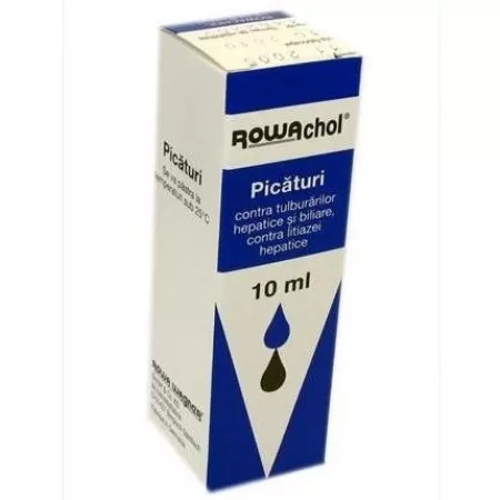 Stoc Rowachol picaturi orale solutie, 10ml, Rowa Wagner - Elegant Medicamente pentru afecțiuni hepatice și biliare remediumfarm.ro