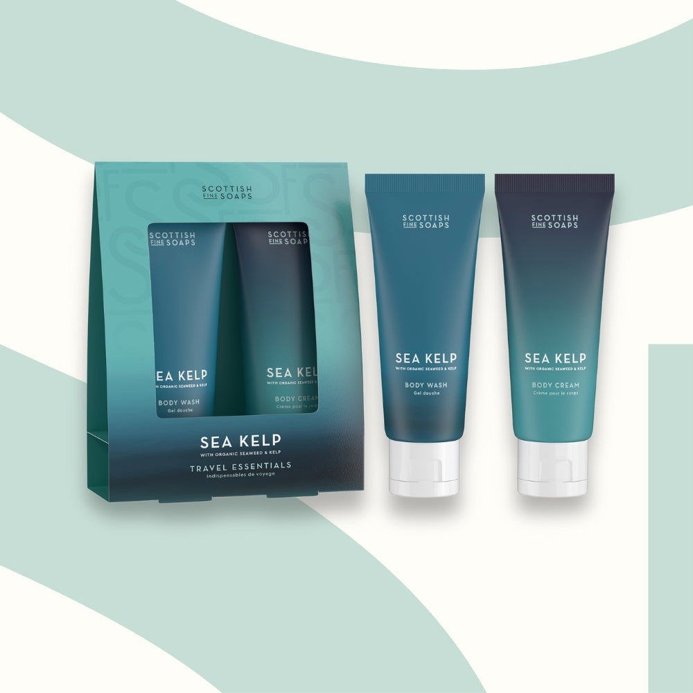 Promotie Set Gel dus cu iarba de mare si alge marine 75ml + Crema corp 75ml Sea Kelp, Scottish Fine Soaps - Sigilat Produse de îngrijire personală remediumfarm.ro