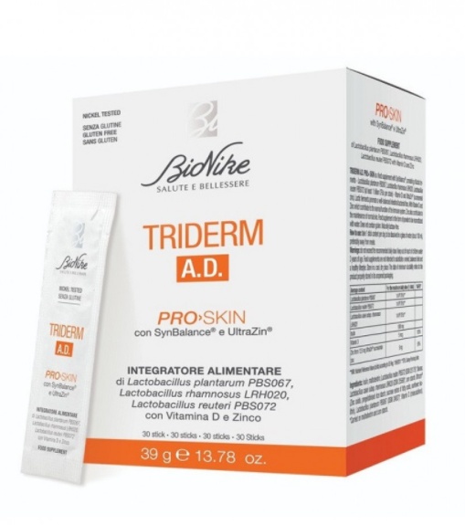 Supliment alimentar pentru pielea cu dermatita atopica Triderm AD, 30 stikuri, BioNike