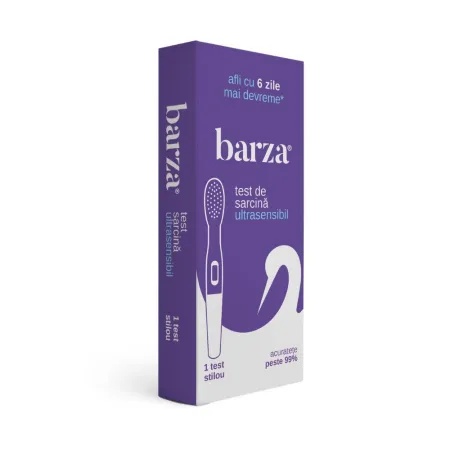 Test de sarcina stilou ultrasensibil, 1 bucata, Barza Produse pentru cuplu și sănătate sexuală BARZA