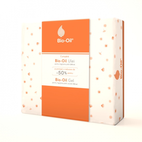 Descopera Ulei pentru ingrijirea pielii, 200 ml + 50% reducere la Gel pentru ingrijirea pielii uscate, 100 ml, Bio Oil - Livrare 24h Produse de îngrijire personală remediumfarm.ro