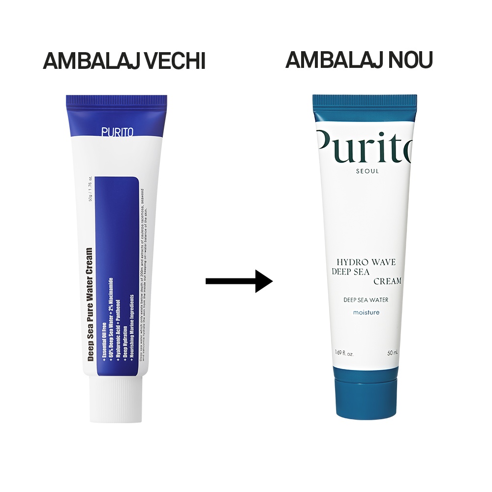 Alege Crema de fata pentru ten gras deshidratat Deep Sea Pure Water, 50ml, Purito - Super Oferta Produse de îngrijire personală PURITO