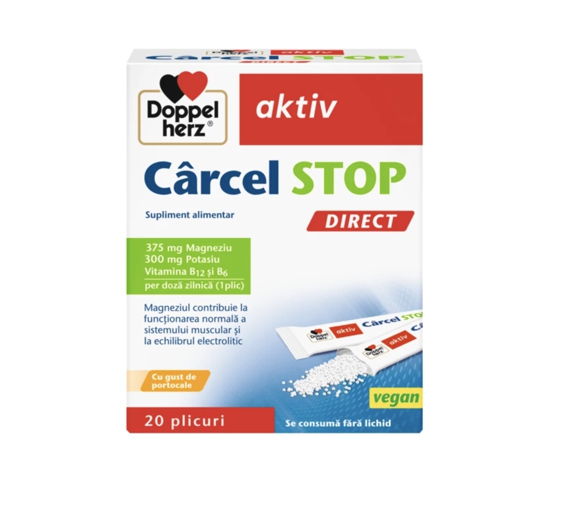 Incearca DOPPELHERZ Aktiv Cârcel STOP Direct, 20 Plicuri, Queisser Pharma - Catalog 2026 Vitamine si suplimente QUEISSER PHARMA GMBH&CO GERMANIA