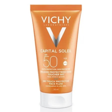 Portal Emulsie matifianta pentru fata cu protectie solara Capital Soleil SPF50+, 50ml, Vichy - Garantat Produse de îngrijire personală remediumfarm.ro