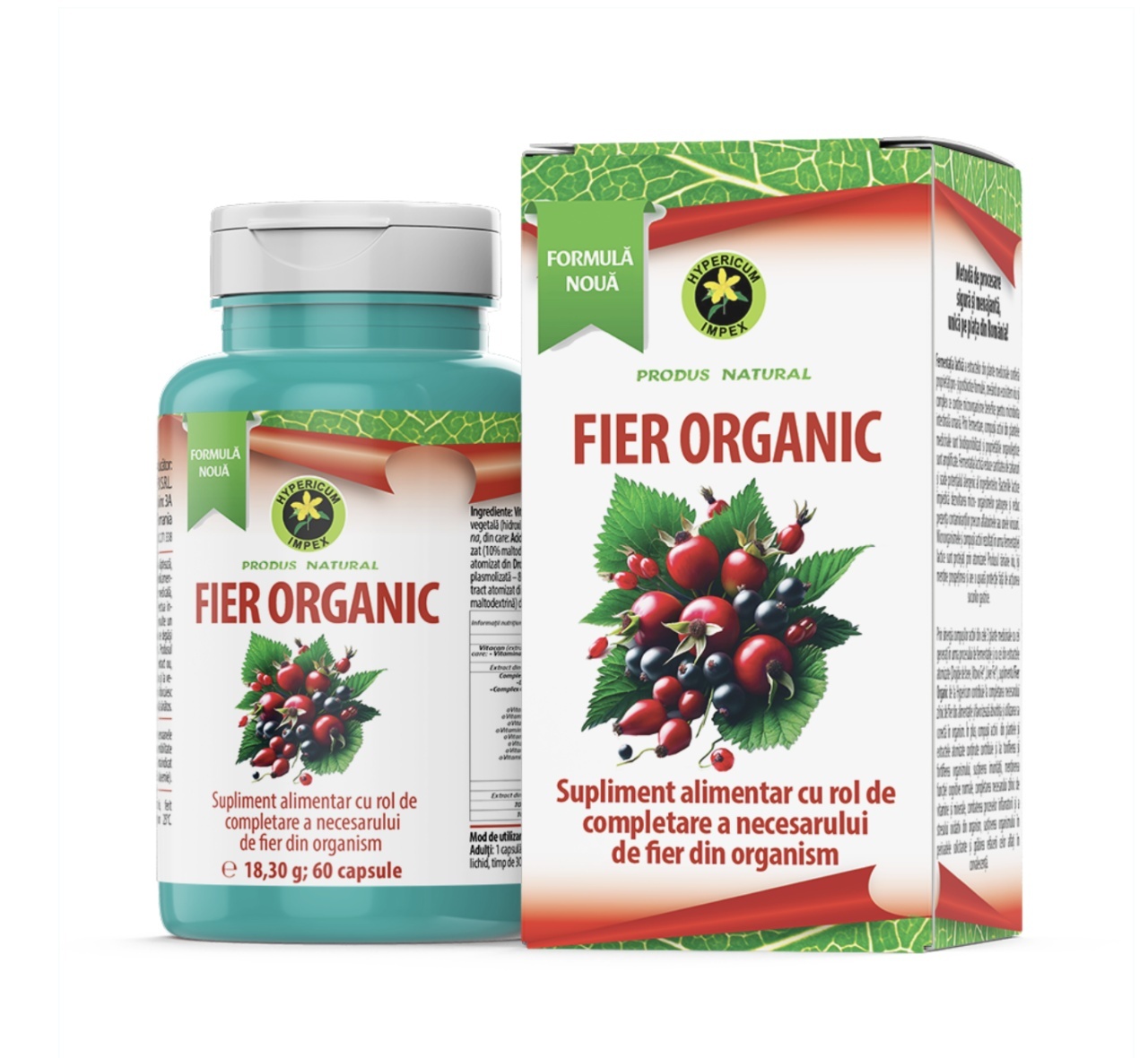 Exclusiv Fier Organic, 60 Capsule, Hypericum - Outlet Remedii Naturiste Hypericum