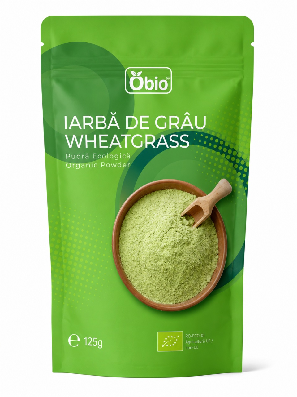 Review Iarbă de Grâu Pulbere ECO, 125 g, Obio - Distribuitor Alimente sănătoase & produse alimentare online OBio