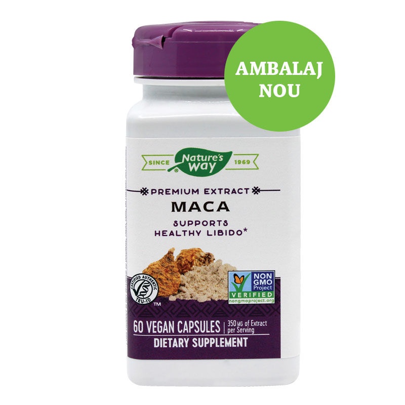 Garantat Maca, 60 capsule, Nature’s Way - Modern Produse pentru cuplu și sănătate sexuală Natures Way