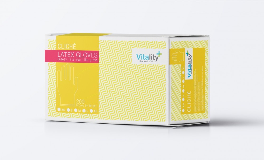 Manusi examinare latex XS x 200buc (Vitality)
