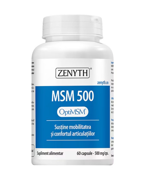 MSM 500 mg, 60 Capsule, Zenyth