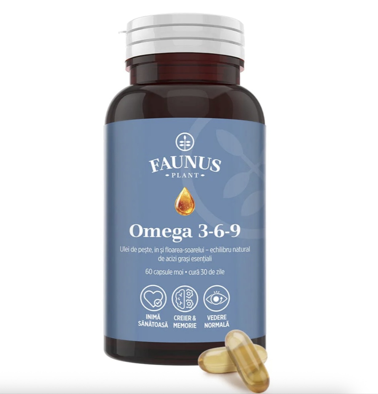 Omega 3-6-9, 60 Capsule Moi, Faunus Plant