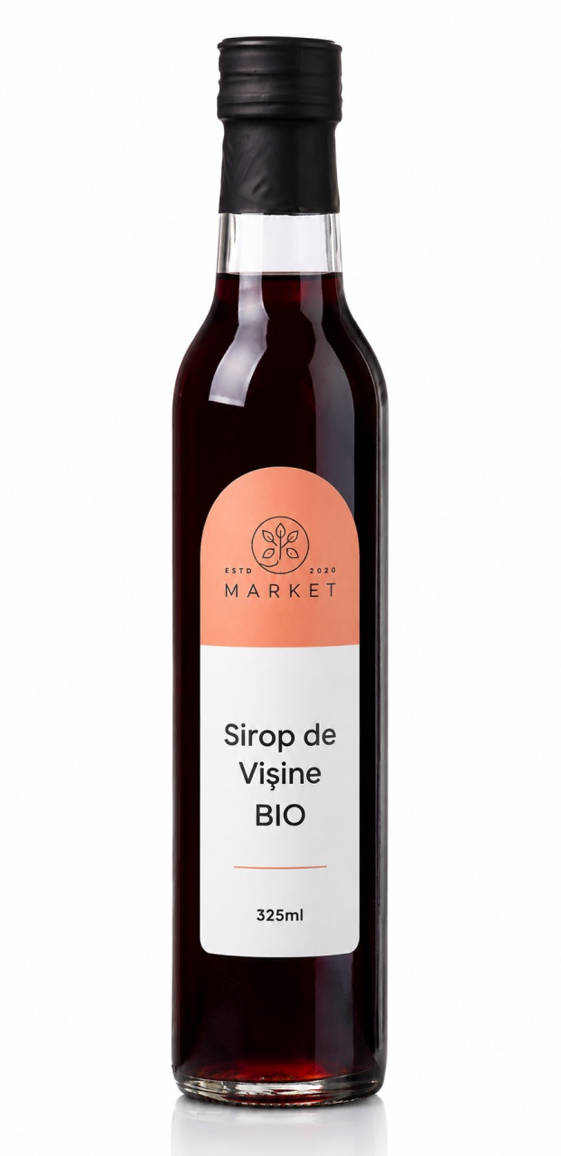 Sirop Bio de vișine, 250 ml, Bio-Market
