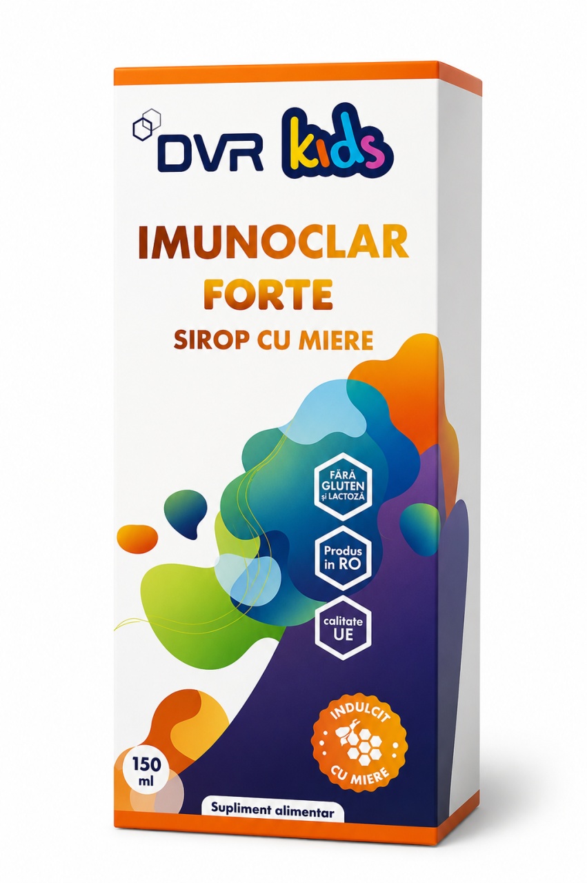 Sirop Imunoclar Forte Kids cu Miere, 150 ml, DVR Pharm