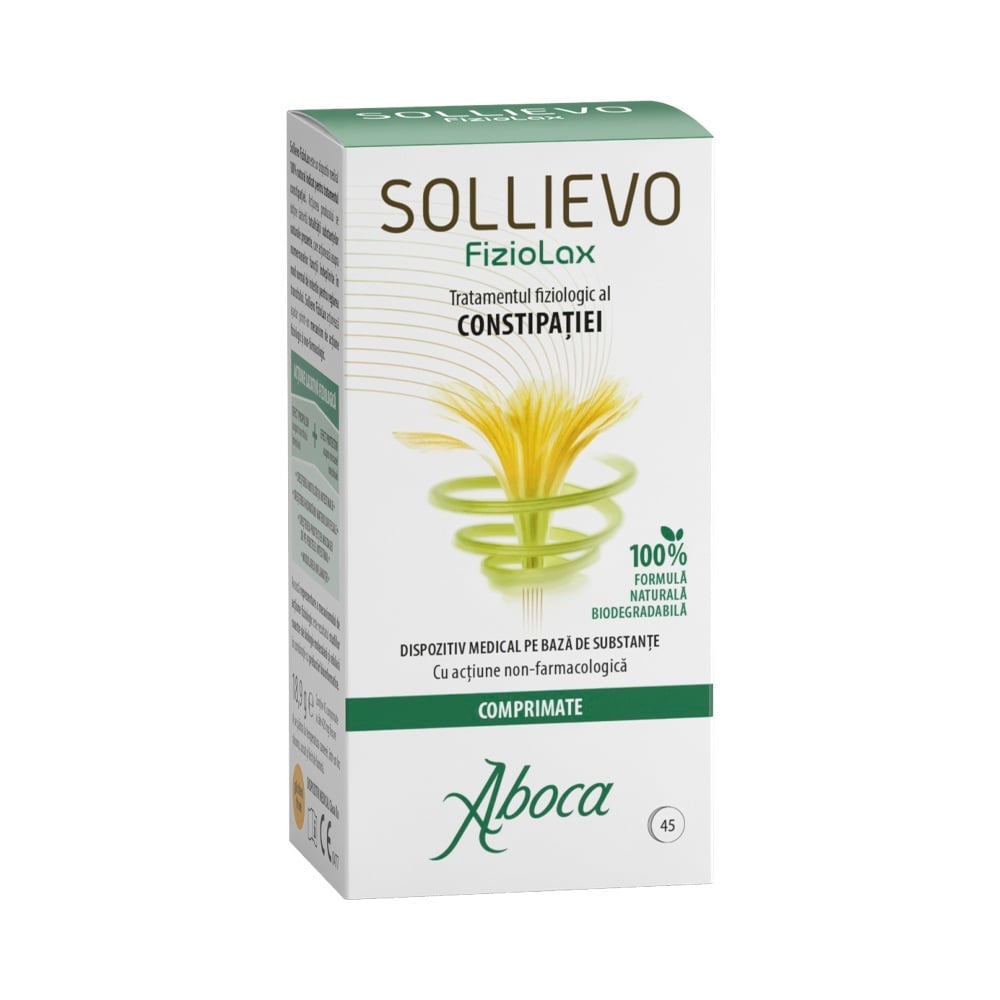 Original Sollievo Fiziolax, 45 comprimate, Aboca - Editie Limita Remedii Naturiste Aboca Spa