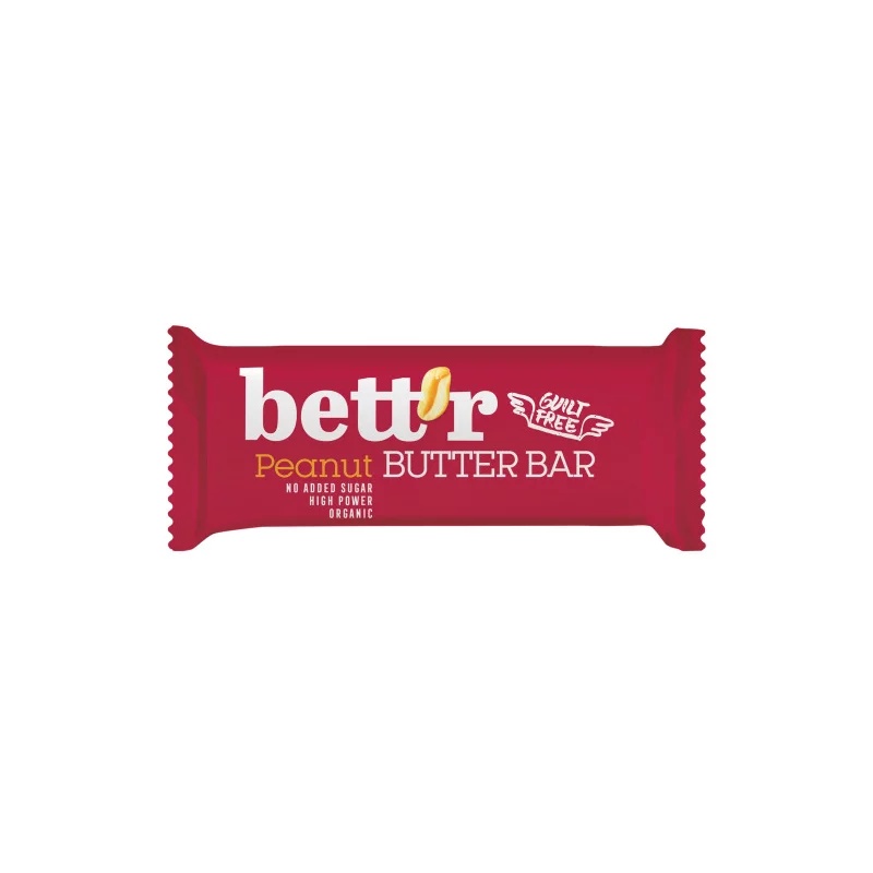 Baton cu crema de arahide Bio, 30g, Bettr