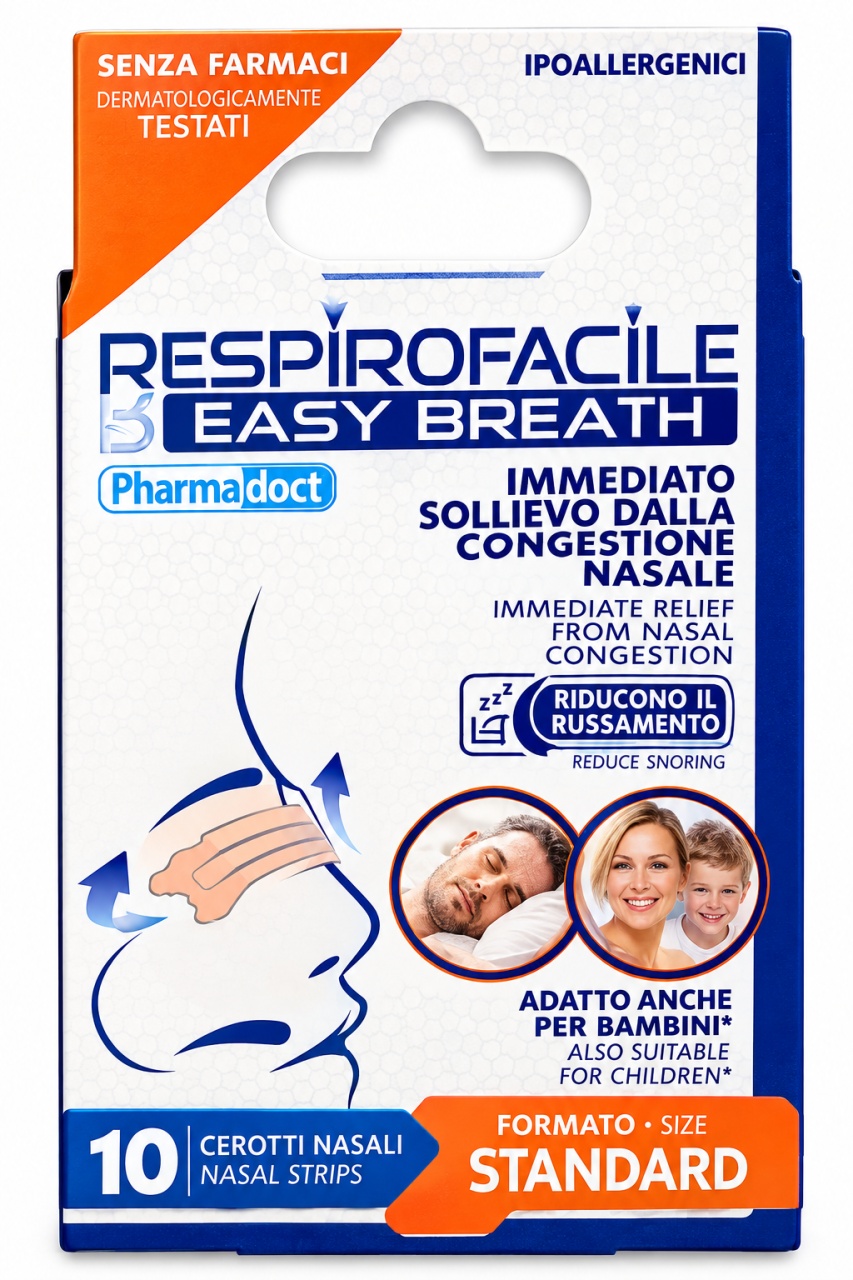Benzi Nazale Respiri Ușor, 10 Benzi, Pharmadoct Produse Cegedim Eurosirel