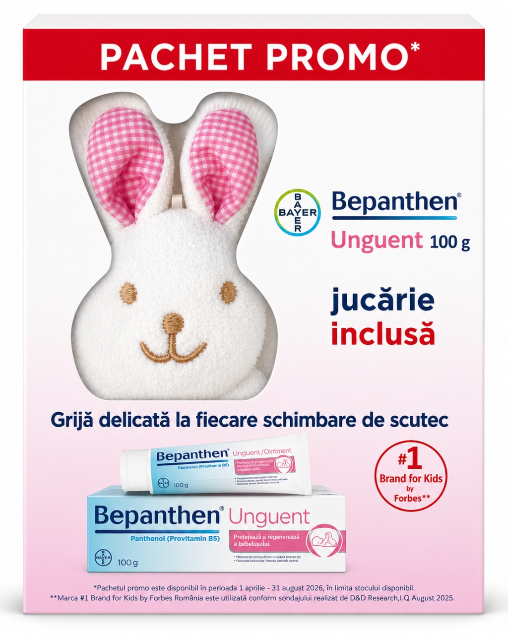 Bepanthen Unguent 100 g + Jucărie Iepuraș, Bayer