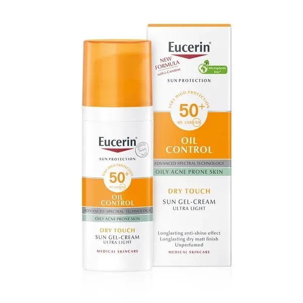 Rapid Crema gel de fata cu protectie solara SPF50+ Sun Protection Oil Control, 50ml, Eucerin - Verificat 100% DERMATOCOSMETICE Eucerin