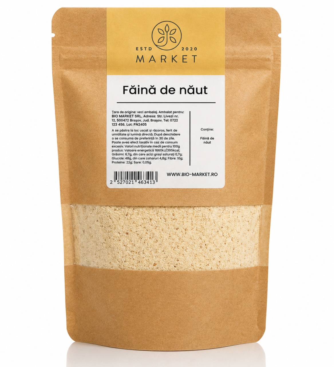 Făină de Năut, 500 g, Bio-Market
