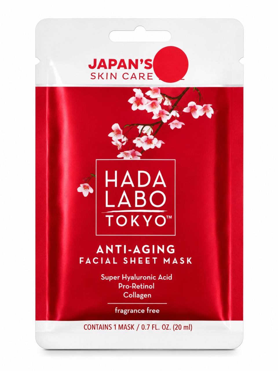 Top Mască Facială Anti-Aging cu Acid Super Hyaluronic, Retinol & Collagen, 20 ml, Hada Labo Tokyo - Livrabil Produse de îngrijire personală Hada Labo Tokyo