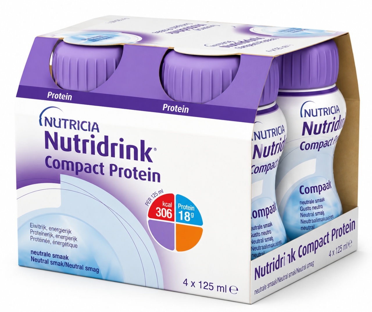Nutridrink Compact Protein cu Aromă Neutră, 4 x 125 ml, Nutricia