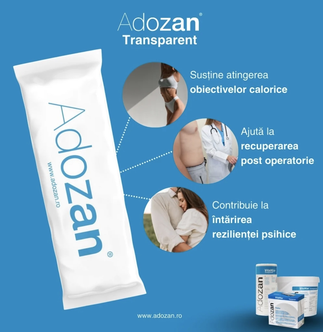 Pudră Nutritivă Completă (Transparent) Vital Klar, 10 g × 20 Plicuri, Adozan — imaginea 6