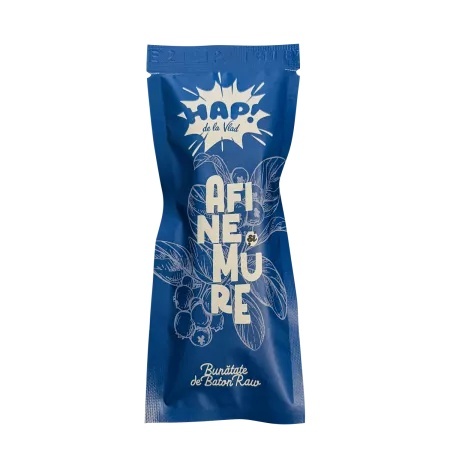 Baton Raw Vegan cu Afine și Mure, 45 g, HAP de la Vlad