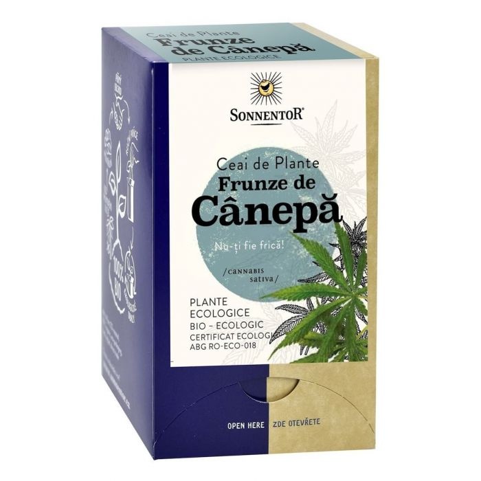 Ceai Frunze Canepa Eco, 18 plicuri, Sonnentor