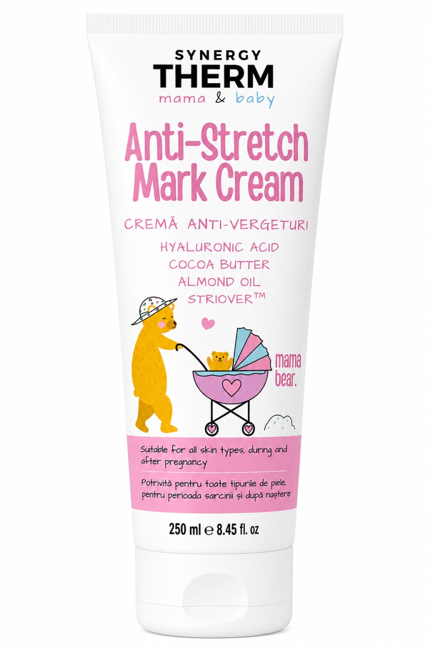 Cremă Anti-Vergeturi Mama & Baby, 250 ml, Synergy Therm Produse de îngrijire personală remediumfarm.ro