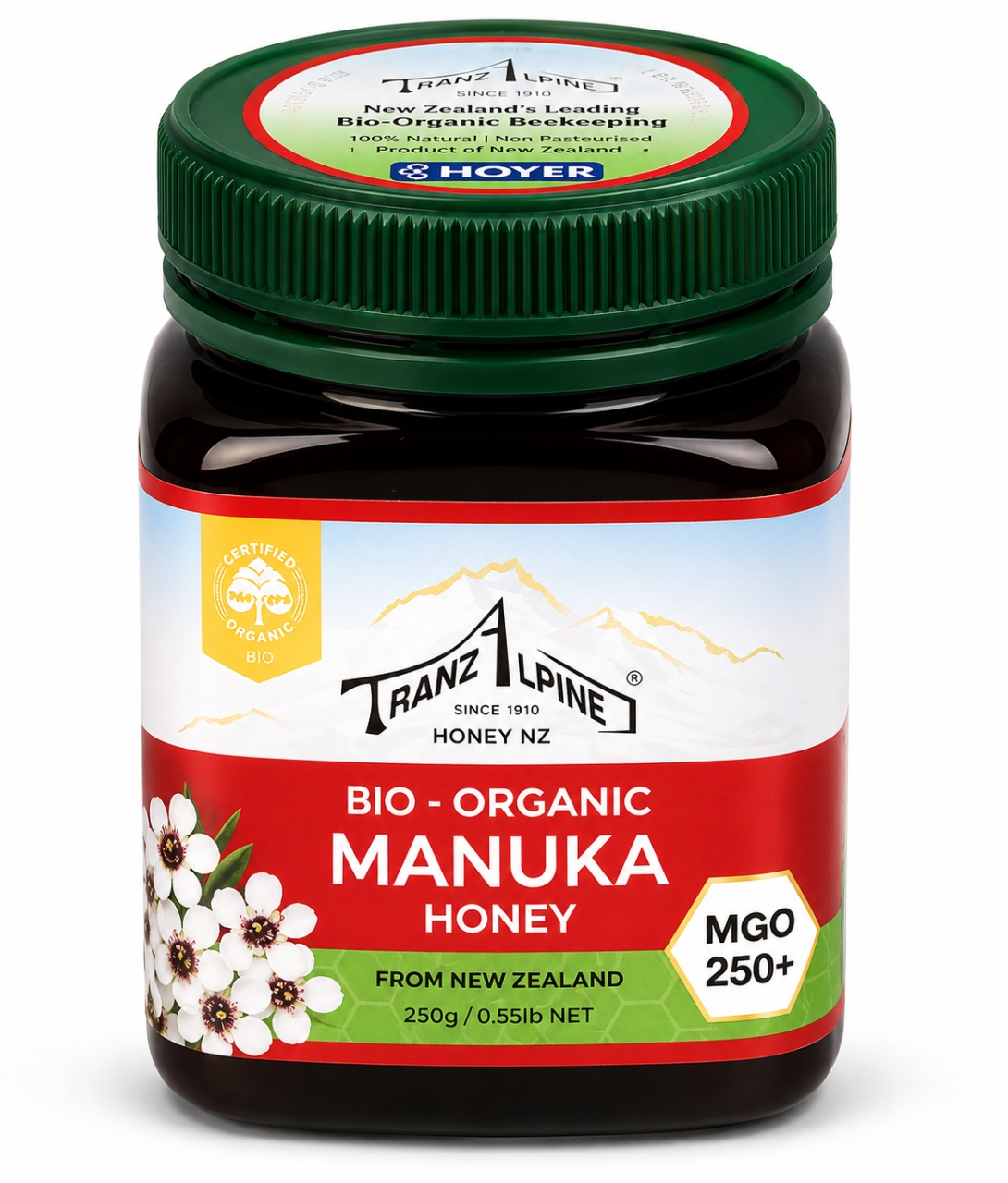 Miere de Manuka MGO 250+, 250 g, TranzAlpine