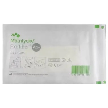 Livrabil Pansament Exufiber Ag+ 20 x 30cm, 1 bucata, Molnlycke - Premium Consumabile medicale Molnlycke