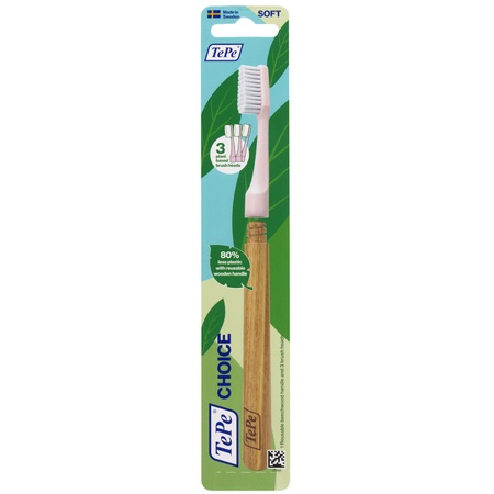 Cumpără Perie dinti Choice Regular Soft, 1maner + 3 rezerve, TePe - Oficial Produse îngrijire orală remediumfarm.ro