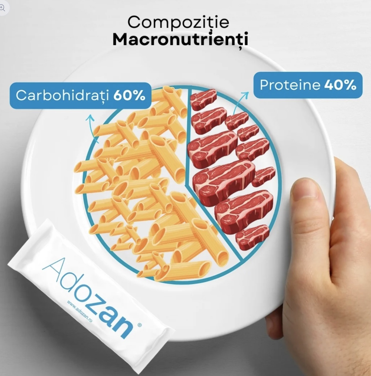 Pudră Nutritivă Completă (Transparent) Vital Klar, 10 g × 20 Plicuri, Adozan — imaginea 3