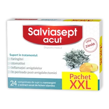 Pret Bun Salviasept acut fara zahar,pachet XXL, 24 comprimate pentru supt, Zdrovit - Catalog 2026 Remedii Naturiste NATUR PRODUKT PHARMA POLONIA Pret Bun Salviasept acut fara zahar,pachet XXL, 24 comprimate pentru supt, Zdrovit - Catalog 2026 Remedii Naturiste NATUR PRODUKT PHARMA POLONIA