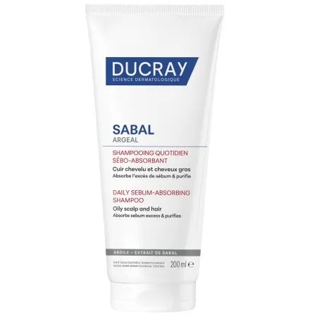 Șampon pentru reglarea sebumului Sabal Argeal, 200 ml, Ducray DERMATOCOSMETICE LAB. DUCRAY FRANTA