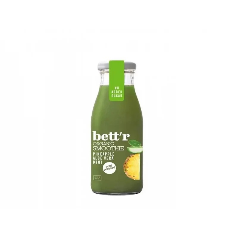 Smoothie cu ananas, aloe si menta Bio 250ml, Bettr