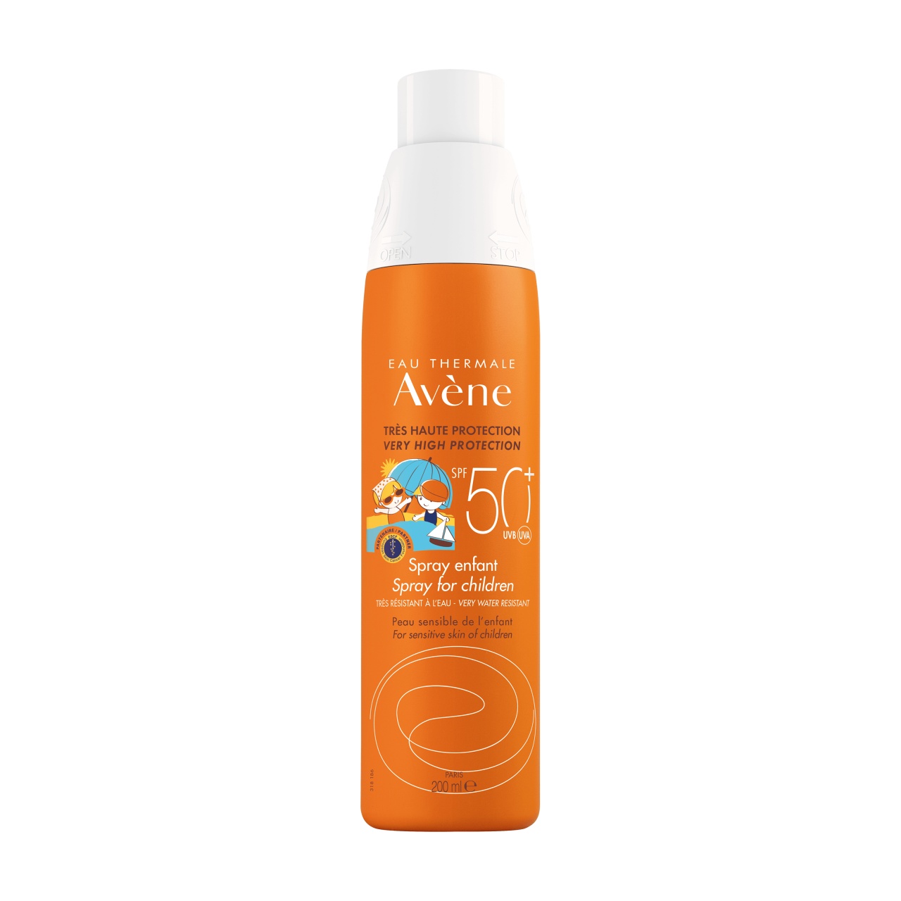 Nou Spray protectie solara Copii SPF 50+, 200 ml, Avene - Import Produse de îngrijire personală AVENE