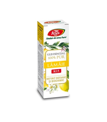 Ulei esențial de Lămâie R15, 10 ml, Fares