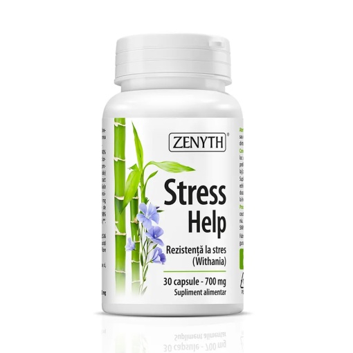 Stress Help 30 capsule Zenyth — formulă cu 4 adaptogeni